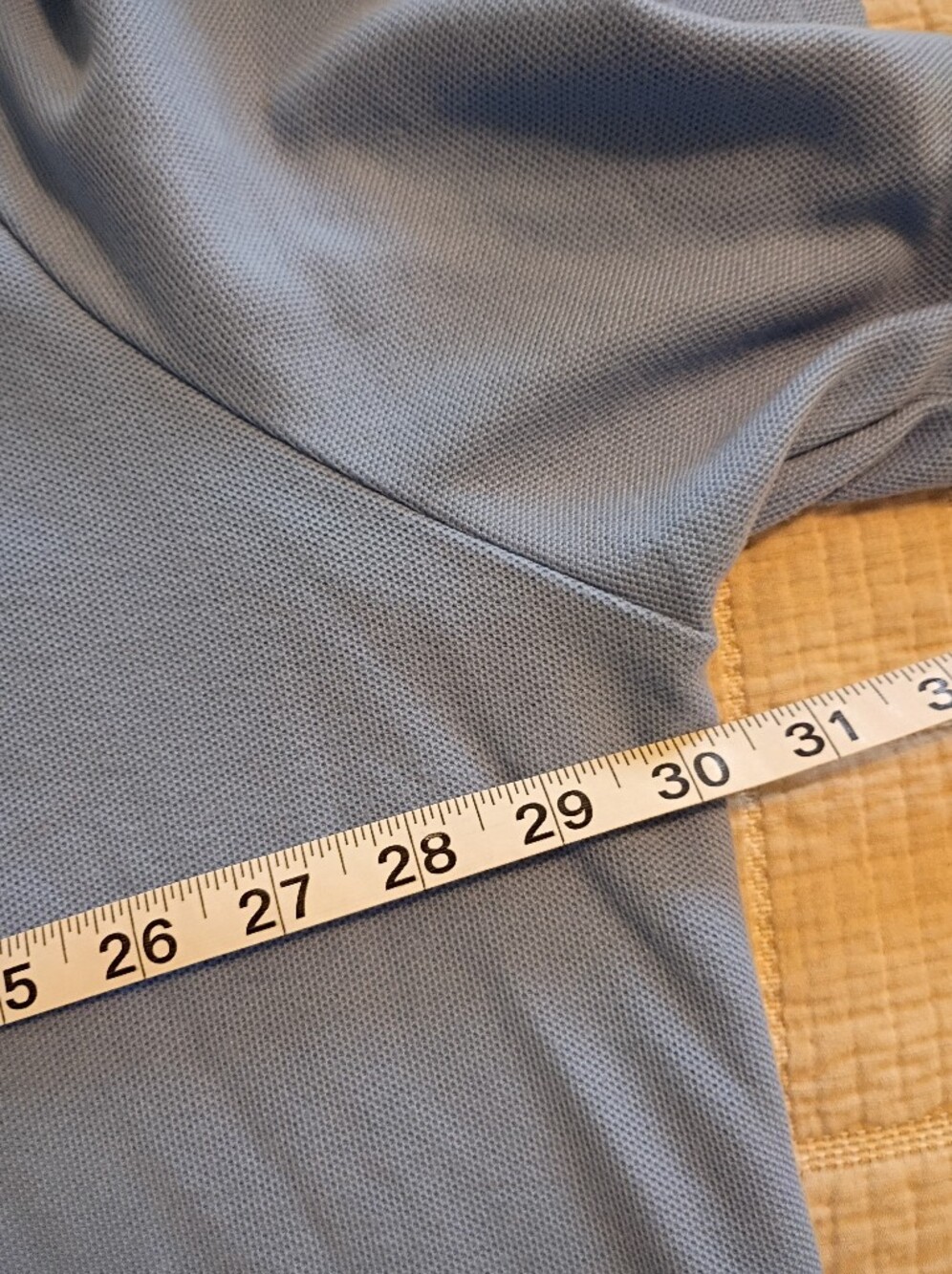 Jordan Light Blue Polo with Navy Trim and Embroidered Logos - Picture 3 of 4